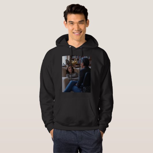 Fascination With Ducks heren zwarte hoodie (Voorkant volledig)