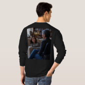 Fascination With Ducks men black long shirt back (Achterkant volledig)