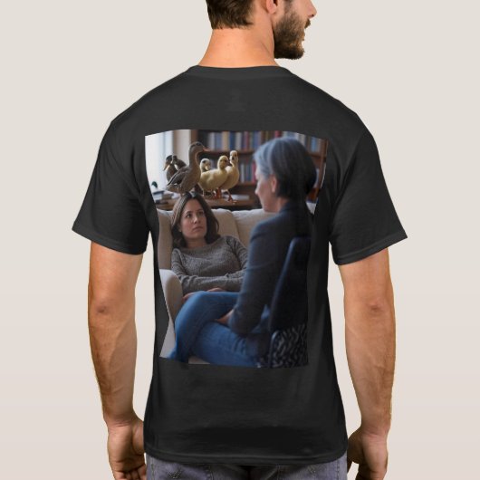 Fascination With Ducks men black T-shirt back (Achterkant)