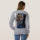 Fascination With Ducks vrouwen grijze sweatshirt a (Achterkant volledig)