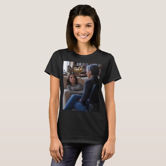 Fascination With Ducks vrouwen zwart T-shirt (Voorkant volledig)