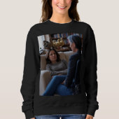 Fascination With Ducks vrouwen zwarte sweatshirt (Voorkant)