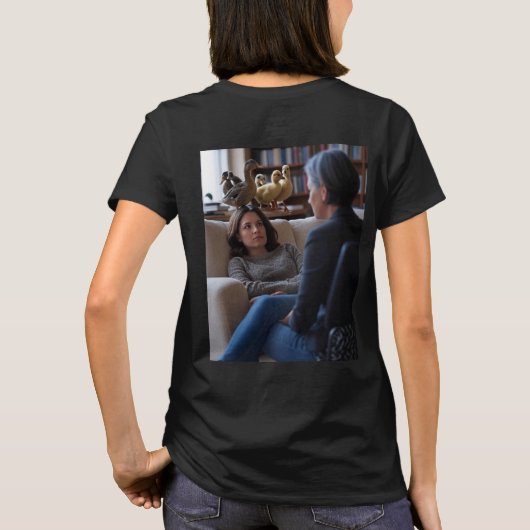 Fascination With Ducks women black T-shirt back (Achterkant)
