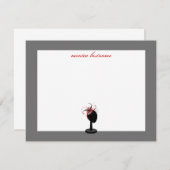 Fascinator- en Pet-standaard - flatpanels Notitiekaartje (Voorkant / Achterkant)