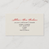 Fascinator Pet Standaard Kleding Winkel Boutique Visitekaartje (Achterkant)