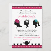 Fascinator Pet Tea Bridal Shower Kaart (Voorkant)