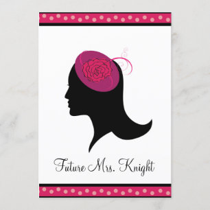 Fascinator Pet Tea Bruids Douche Uitnodiging