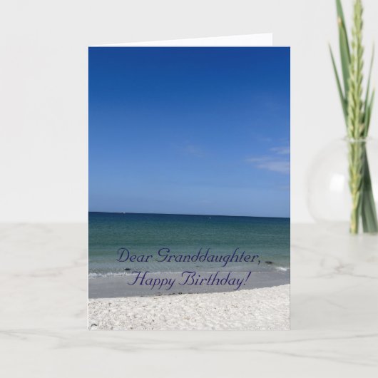 Fascinerend Ocean Uitzicht, de verjaardag van klei Kaart (Voorkant)