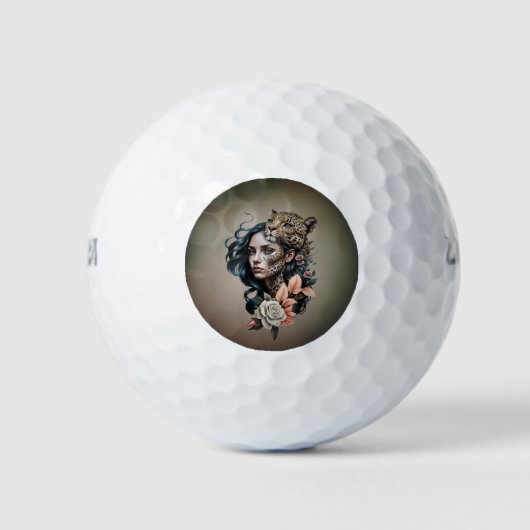 Fascinerend samenspel tussen mens en dier golfballen (Voorkant)