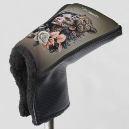 Fascinerend samenspel tussen mens en dier golfheadcover
