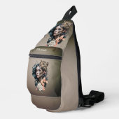 Fascinerend samenspel tussen mens en dier sling bag (Rechterhoek)