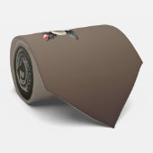 Fascinerend samenspel tussen mens en dier stropdas (Opgerold)