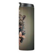 Fascinerend samenspel tussen mens en dier thermosbeker (Geroteerd rechts)