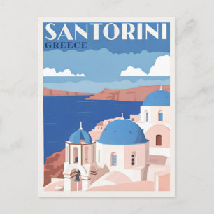 Fascinerend Santorini Griekenland Briefkaart