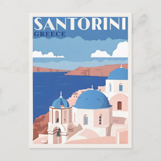 Fascinerend Santorini Griekenland Briefkaart (Voorkant)