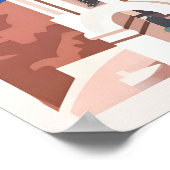 Fascinerend Santorini Griekenland Poster (Hoek)