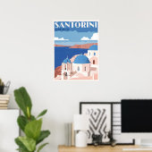 Fascinerend Santorini Griekenland Poster (Thuiskantoor)