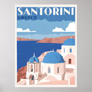 Fascinerend Santorini Griekenland Poster