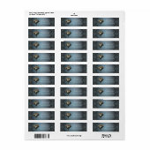 Fascinerend steampunk hart etiket (Full Sheet)