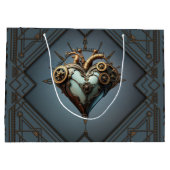 Fascinerend steampunk hart groot cadeauzakje (Achterkant)