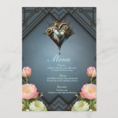 Fascinerend steampunk hart menu (Voorkant)