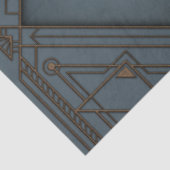 Fascinerend steampunk hart tissuepapier (Detail)