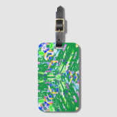 Fascinerende digitale kunst in heldere kleuren bagagelabel (Voorkant (verticaal))