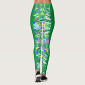 Fascinerende digitale kunst in heldere kleuren leggings (Achterkant)