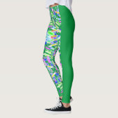 Fascinerende digitale kunst in heldere kleuren leggings (Links)