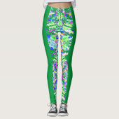 Fascinerende digitale kunst in heldere kleuren leggings (Voorkant)