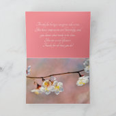 Fascinerende Japanse abrikozenbloemen Bedankkaart (Binnen)