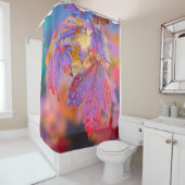 Fascinerende Japanse mazelbladeren Douchegordijn (In situ)