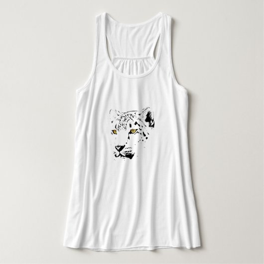 Fascinerende katachtige tuniek tanktop (Design voorkant)