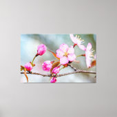 Fascinerende kersenbloesems in de lentetuin canvas afdruk (Voorkant)