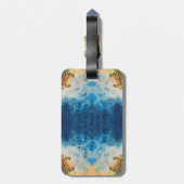 FASCINERENDE OCEAANGOLVEN BAGAGELABEL (Achterkant verticaal)