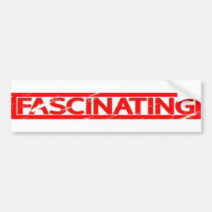 Fascinerende postzegel bumpersticker