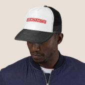 Fascinerende postzegel trucker pet (In situ)