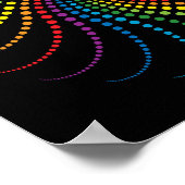 Fascinerende regenboogspiraal poster (Hoek)