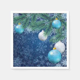 Fascinerende witte kerst servetten