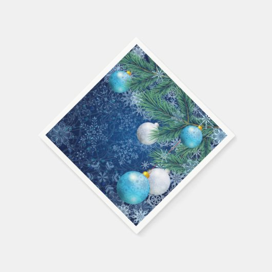 Fascinerende witte kerst servetten (Hoek)