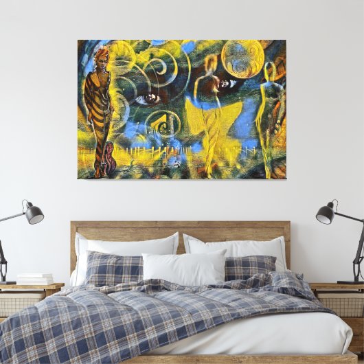 "Fascinfinity" Canvas Afdruk (Insitu (Slaapkamer))