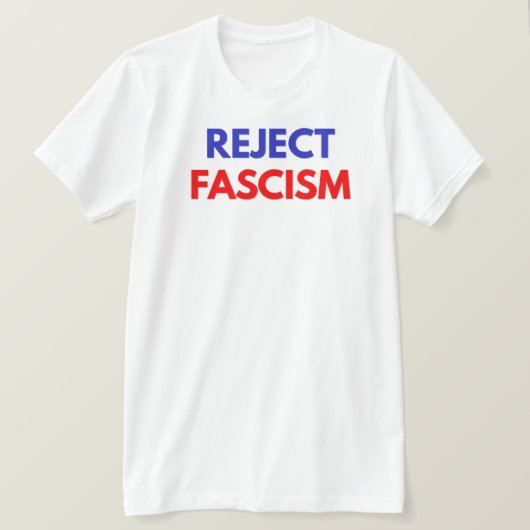 Fascisme afwijzen t-shirt (Design voorkant)