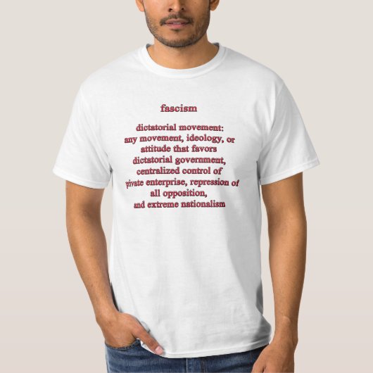 Fascisme Defensie T-shirt (Voorkant)