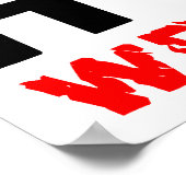 fascisme in een vlag! poster (Hoek)