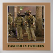 fascisme in Fatigues Poster (Voorkant)