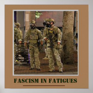 fascisme in Fatigues Poster