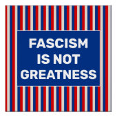 Fascisme is geen grootheid perfect poster (Voorkant)