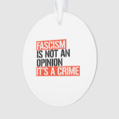 Fascisme is geen mening ornament (voorkant)