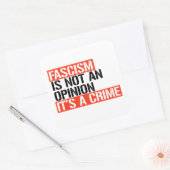 Fascisme is geen mening vierkante sticker (Envelop)
