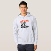 Fascisme is geen onderwerp van discussie hoodie (Voorkant volledig)